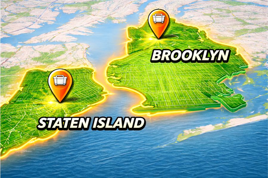 Capri Carting dumpster rental service area — NYC and New Jersey