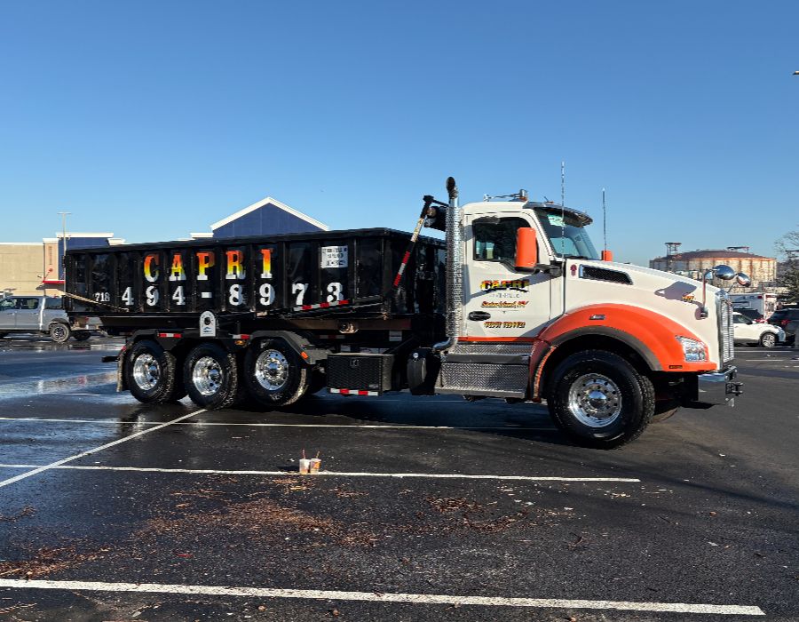Capri Carting roll-off truck